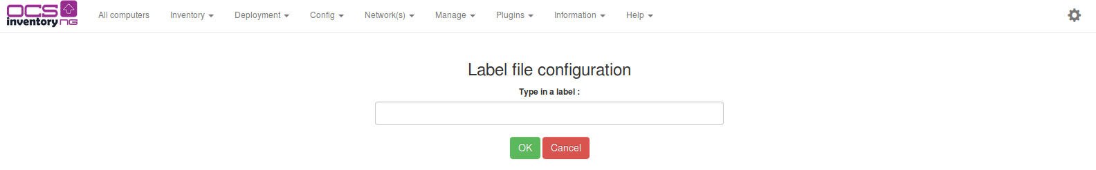 Label File Configuration