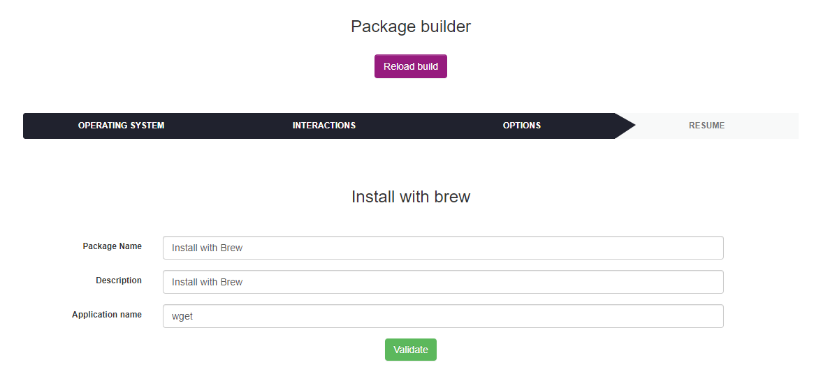 Install with brew form