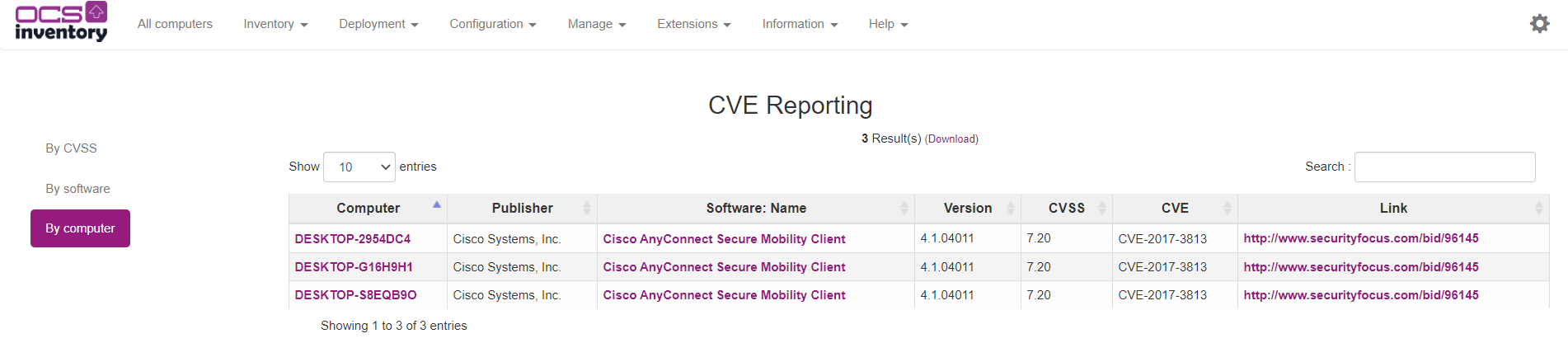 cve-search computer