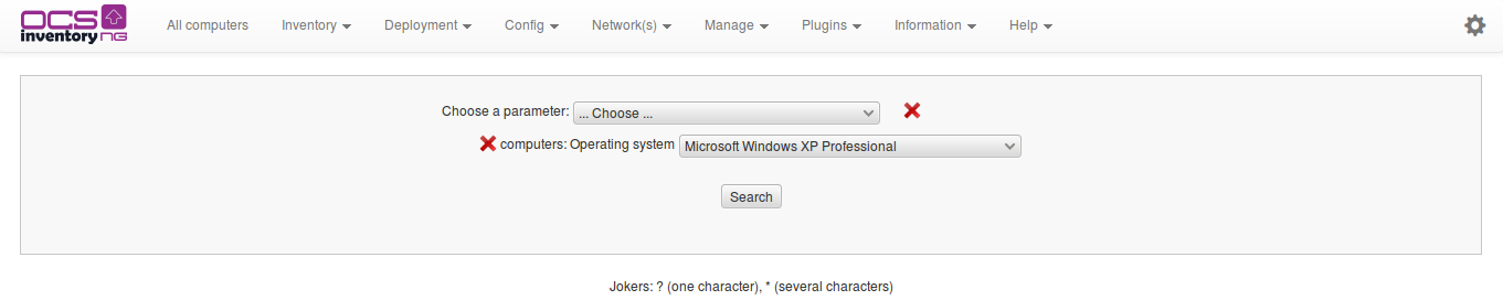 Search Windows XP